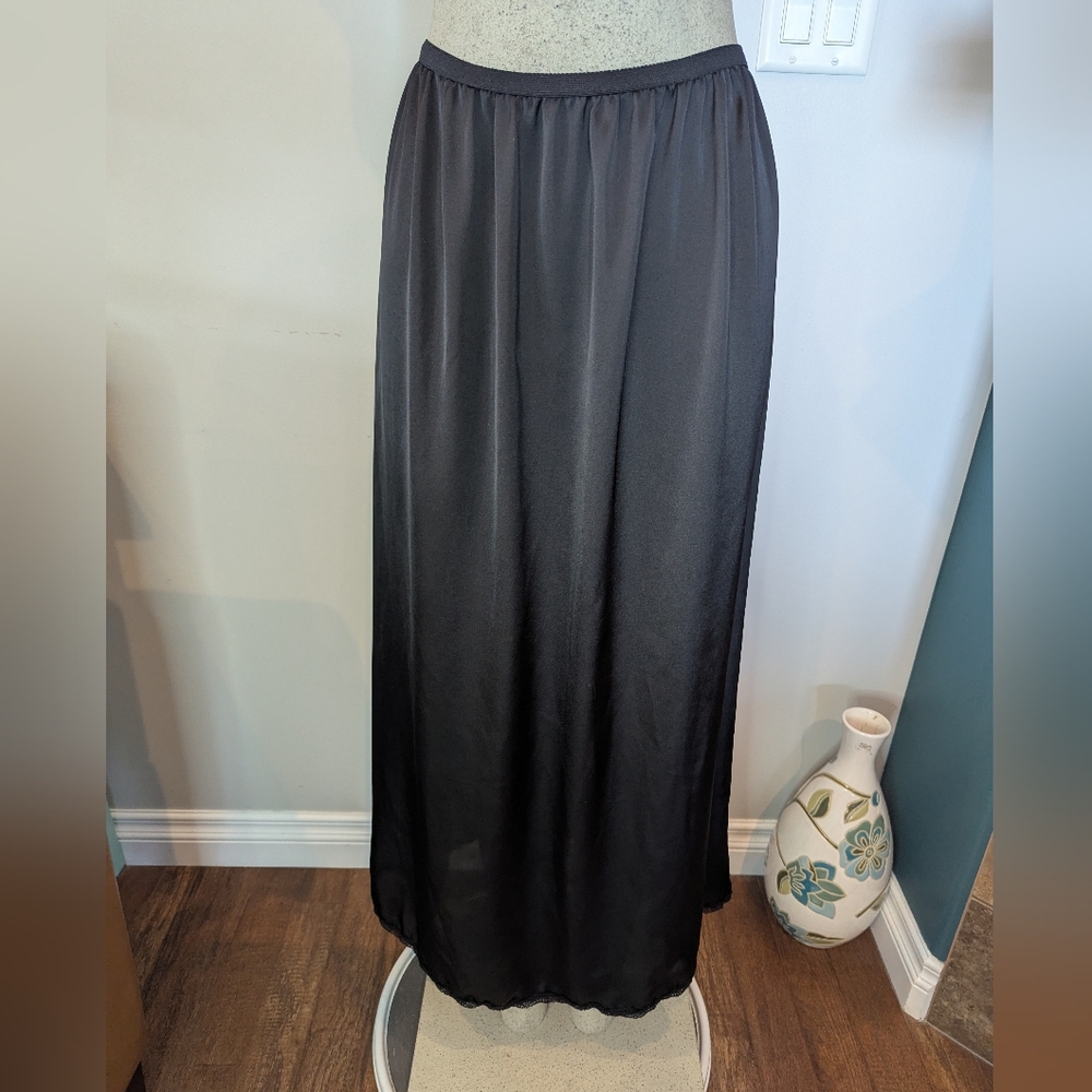 Women's Satin Half Slip Maxi Slip Skirt 38"  Long slip skirt, Underskirt XL